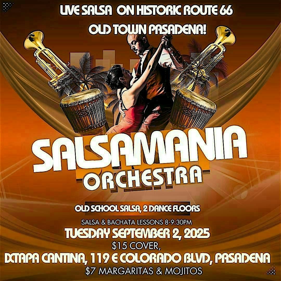 Salsa Society Night in Pasadena with Live Orchestra - where elegance dances