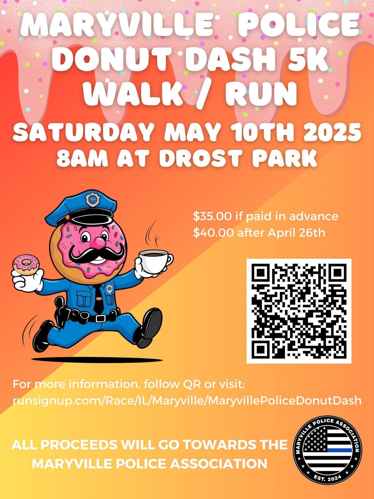 Maryville Police Association Donut Dash 5K Walk\/Run