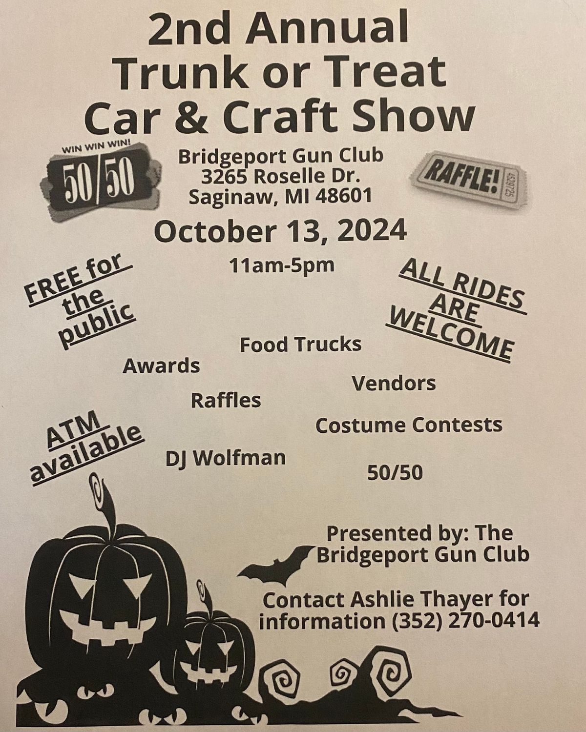 2nd Annual Trunk or Treat Car & Craft Show