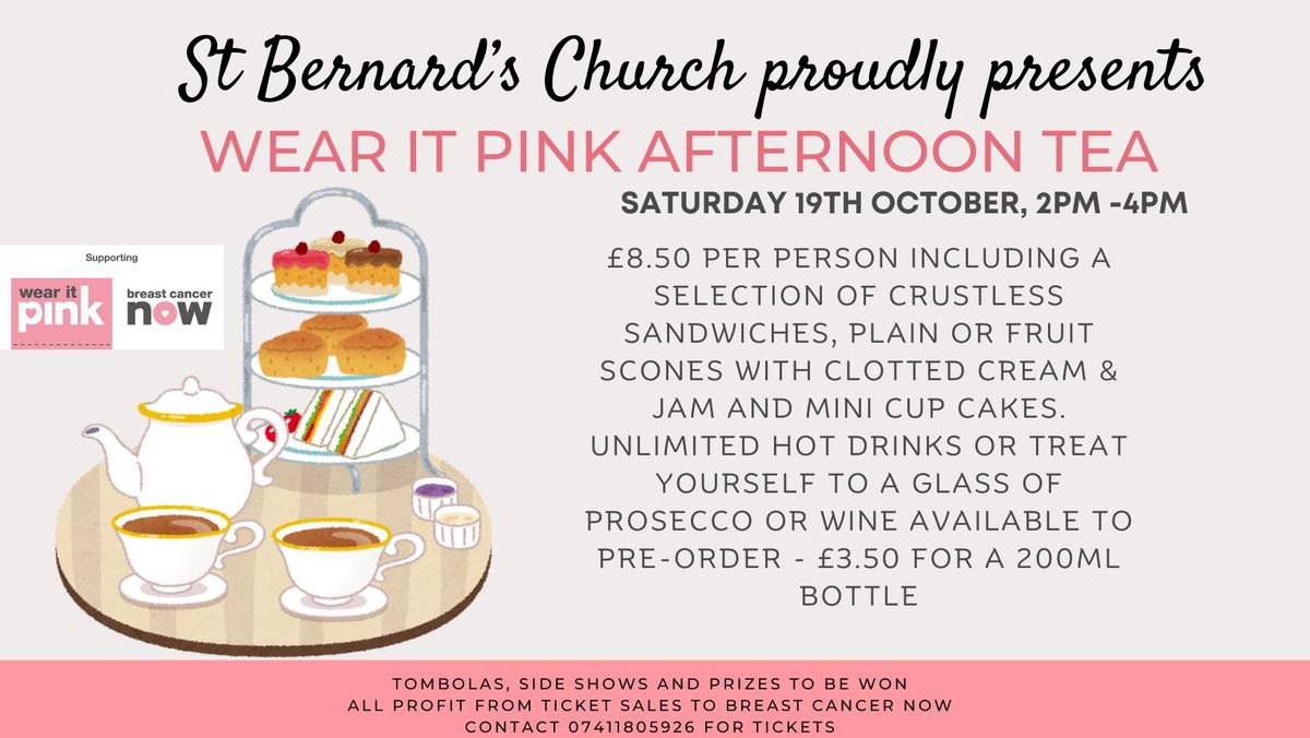 Wear it Pink afternoon tea