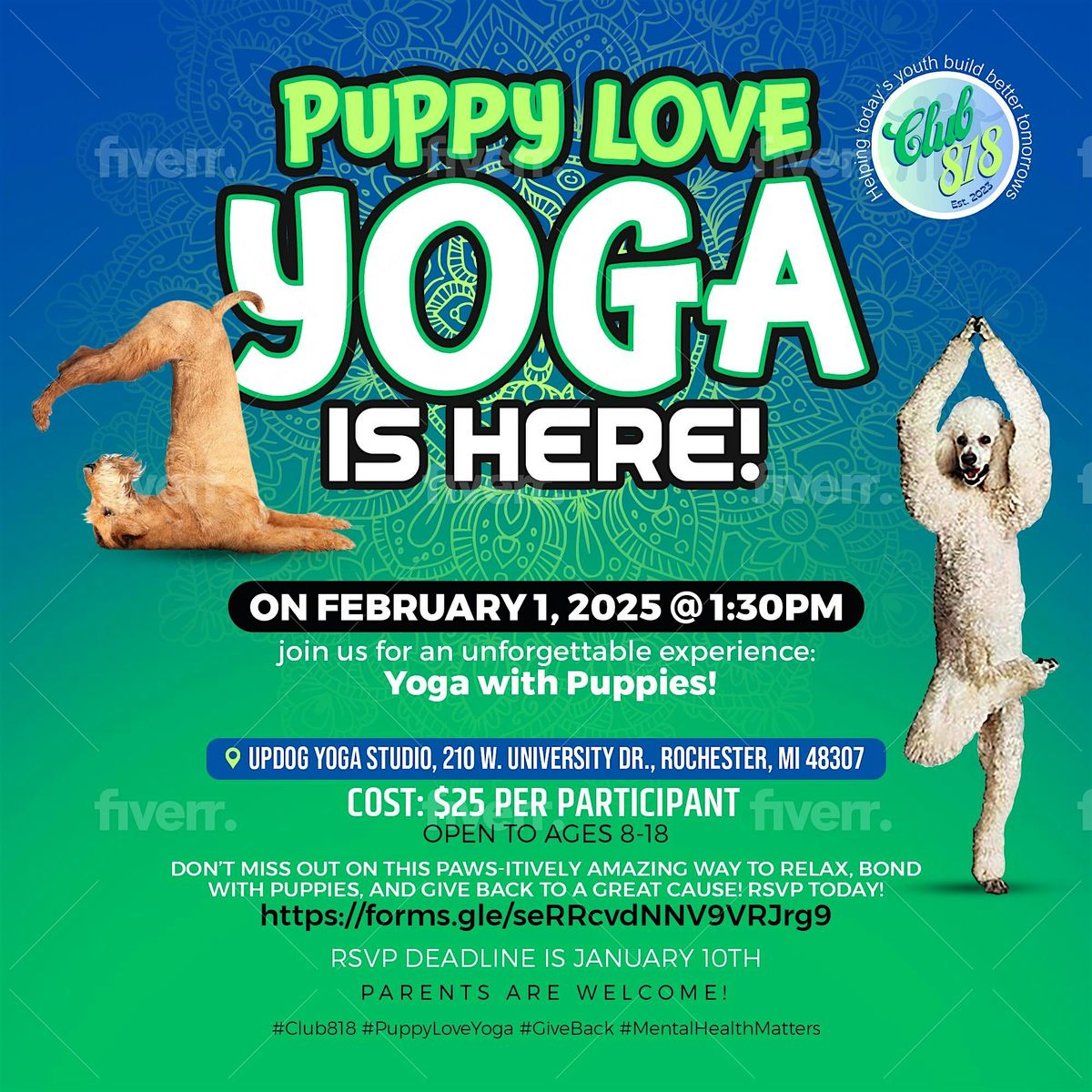 Puppy Love Yoga w\/Club 818