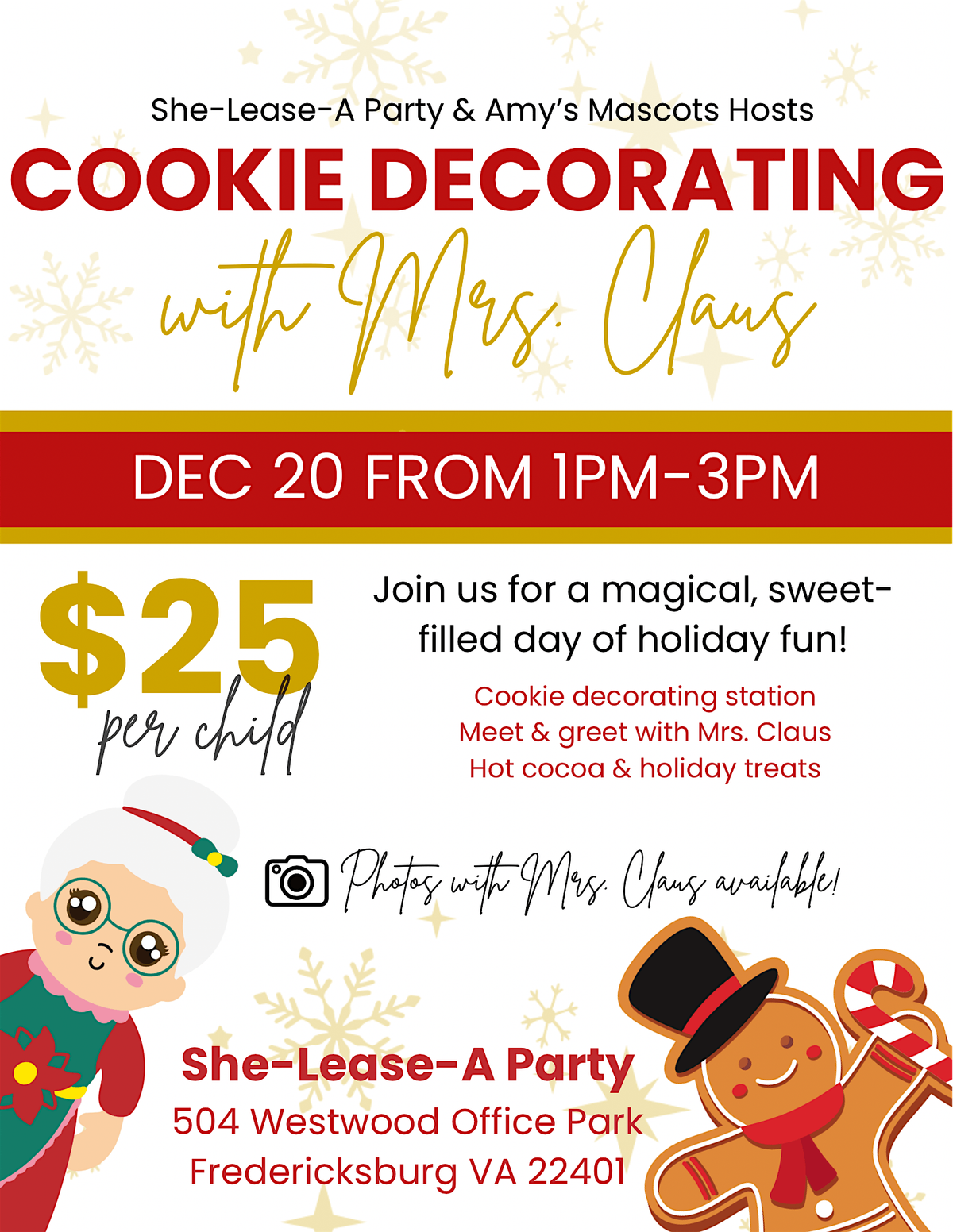 Cookie Decorating with Mrs. Claus
