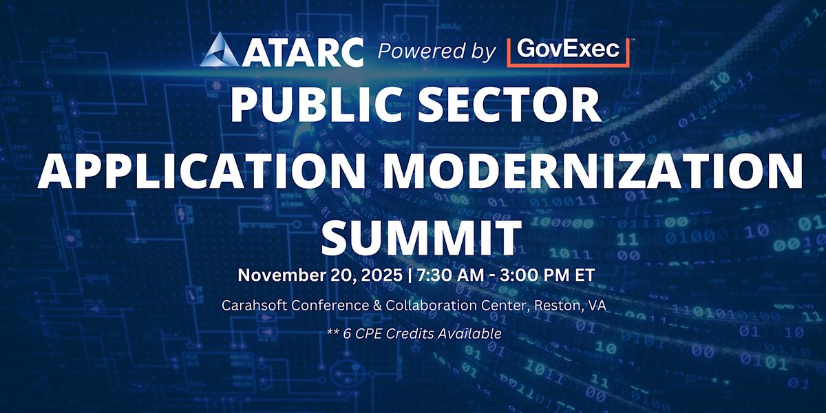 ATARC's Public Sector Application Modernization Summit