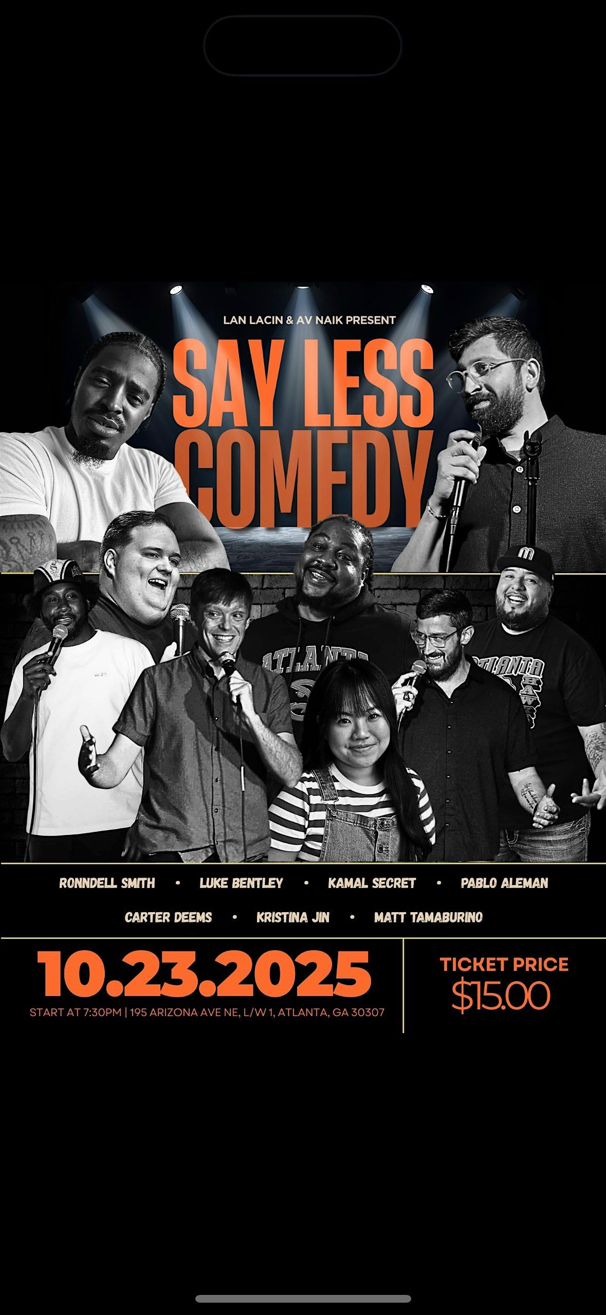SAY LESS II COMEDY SHOW