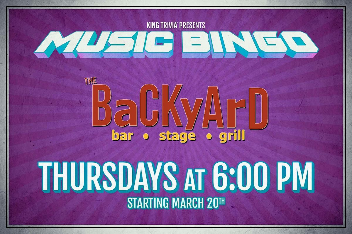 Music Bingo at The Backyard Bar Stage and Grill