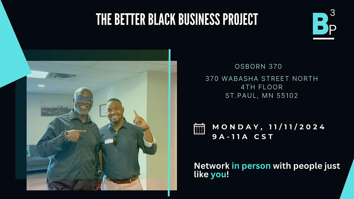 B3 Project Nov 11th In Person Networking Event (St Paul)