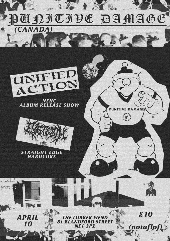 Punitive Damage w\/ Unified Action (Album Launch) and Eyeteeth