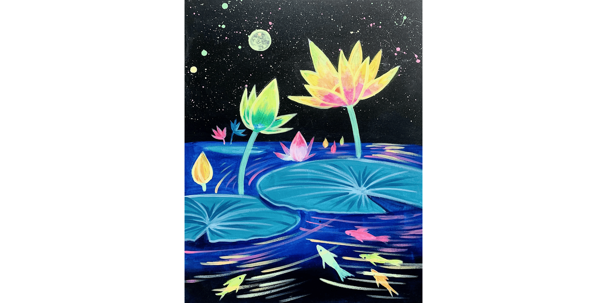 Glowing Lotus - Paint and Sip in Phoenix | Classpop!\u2122