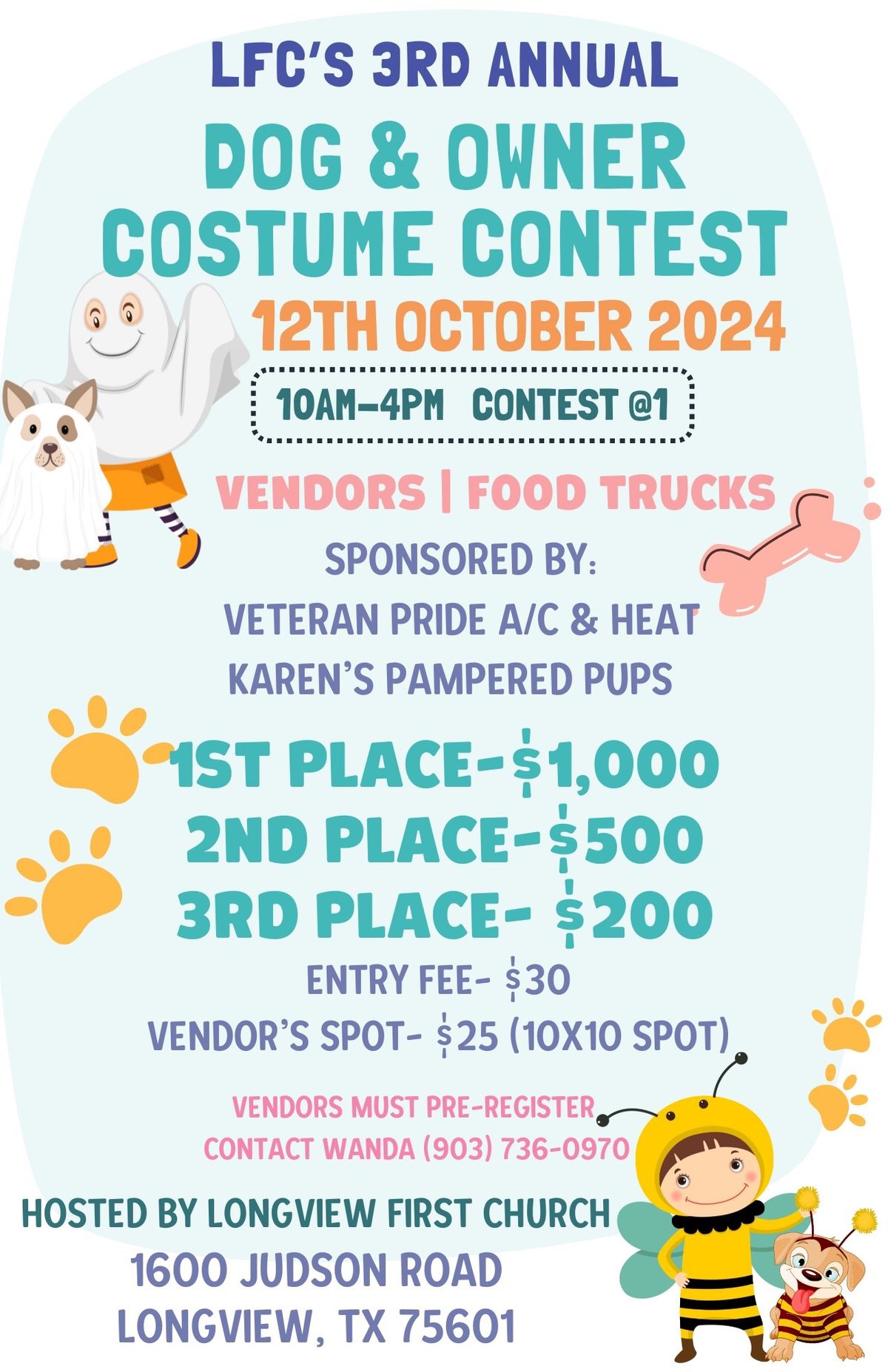 Dog\/owner Costume contest and vendors 