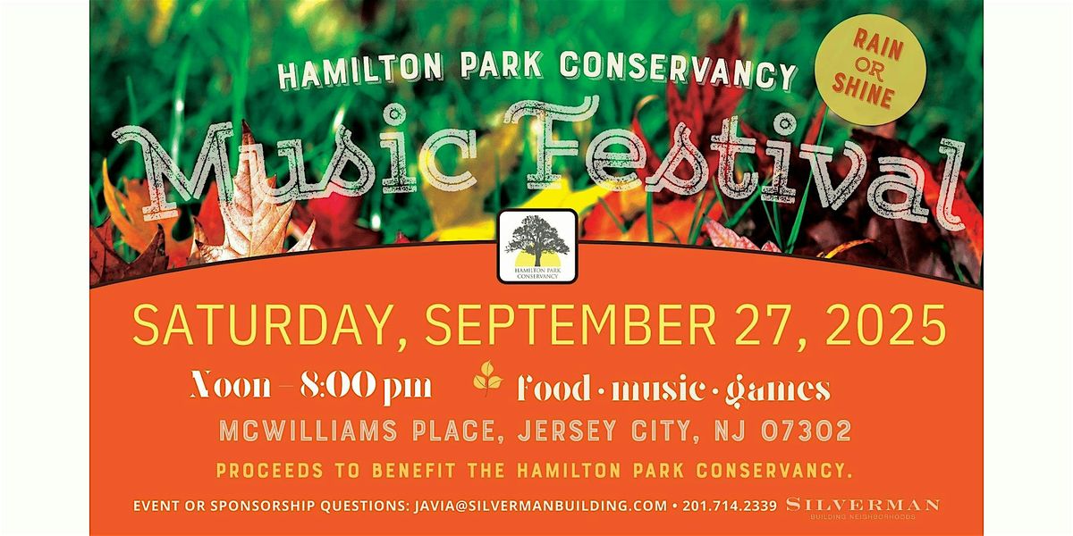 15th Annual Hamilton Park Conservancy Music Festival,