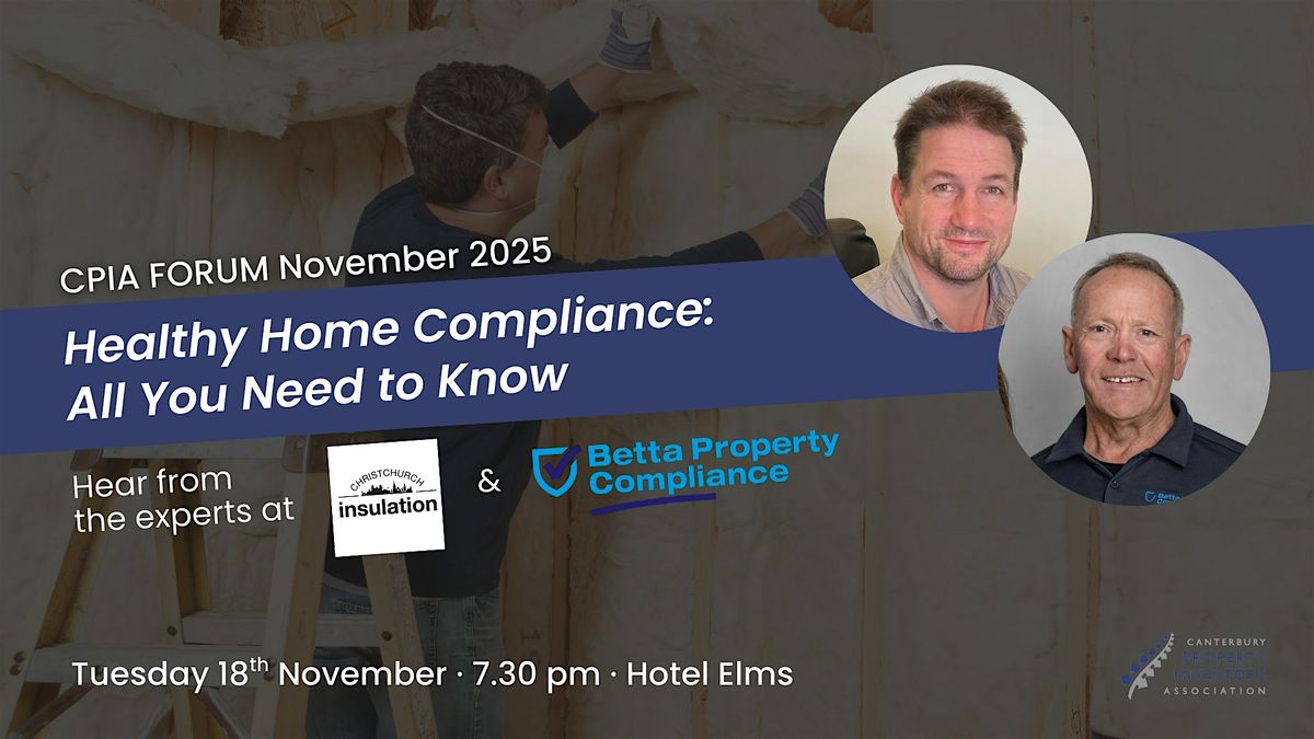 CPIA Forum November 2025 - Healthy Homes