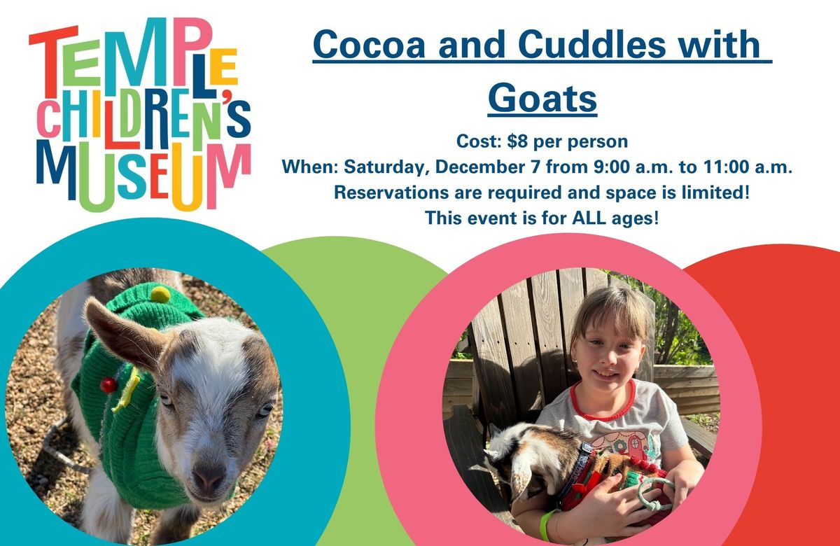 Cocoa and Cuddles with Goats 