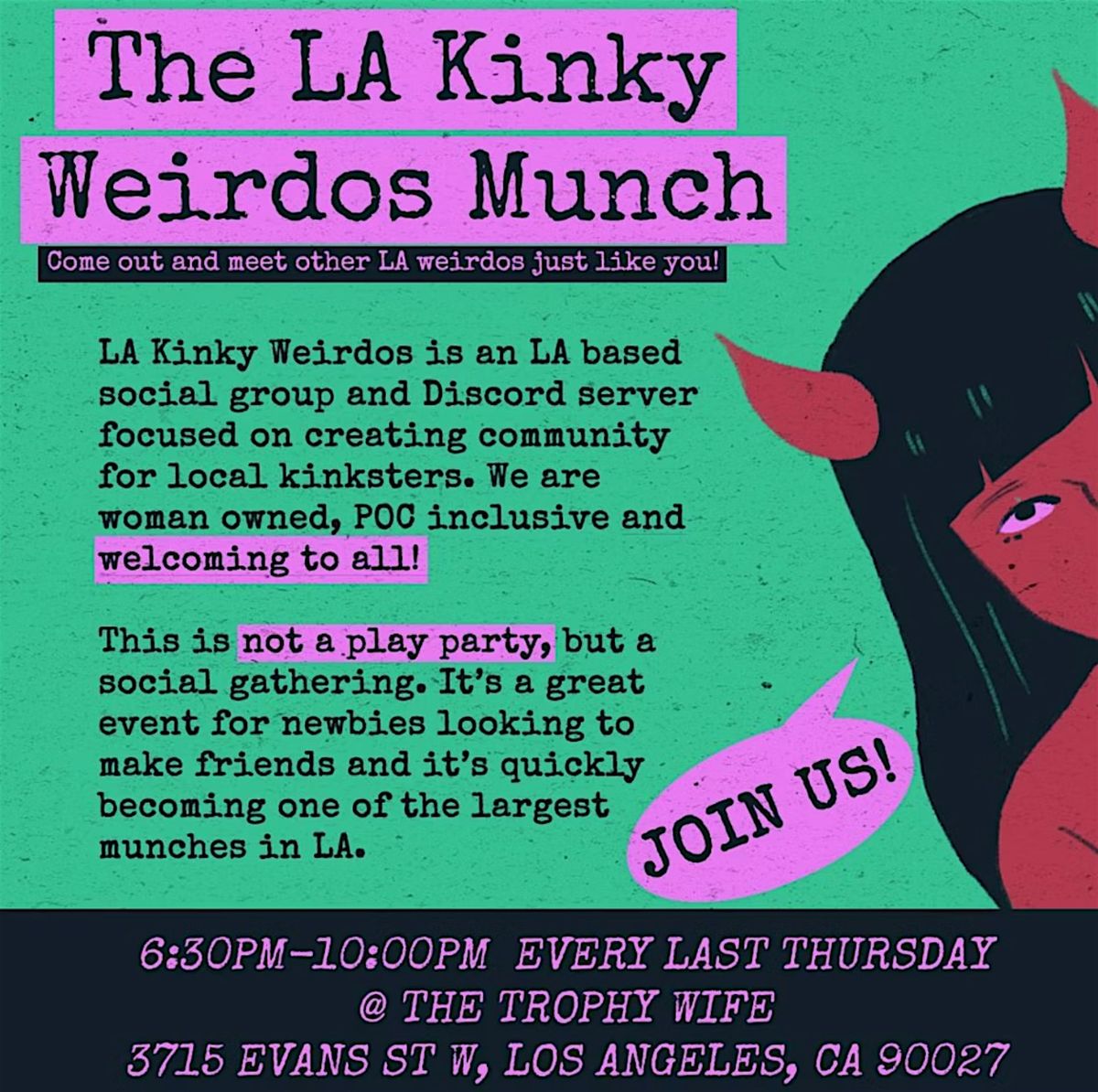 LA K1nky Weirdos April Munch (Theme: Alice in Wonderland)