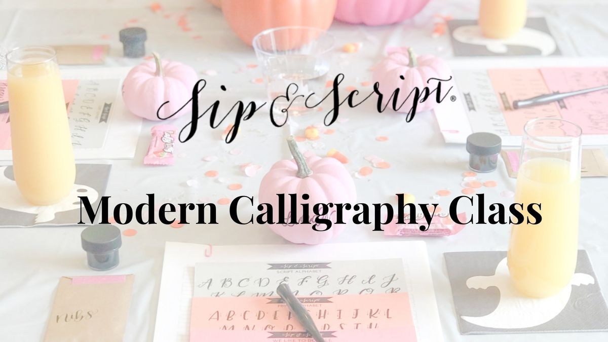 Modern Calligraphy and Pumpkin Lettering at Lost Worlds Brewing