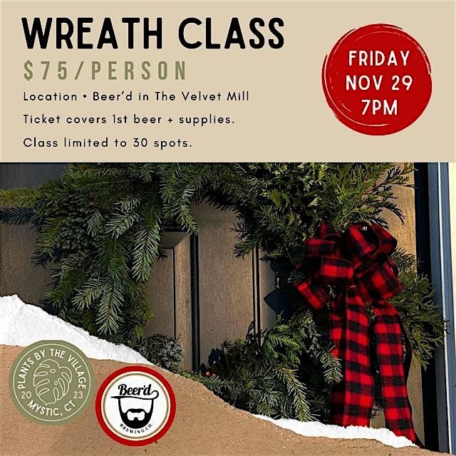 Wreath DIY Workshop @ Beer'd