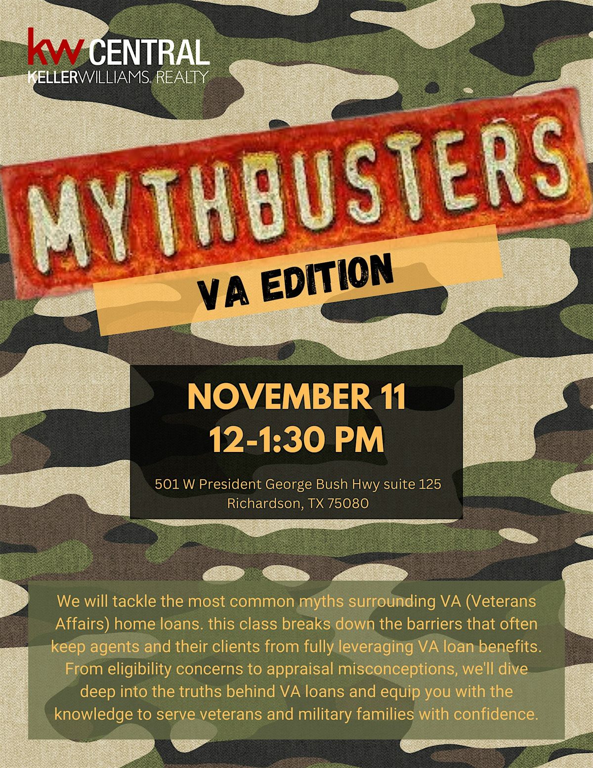 Myth Busters VA Edition