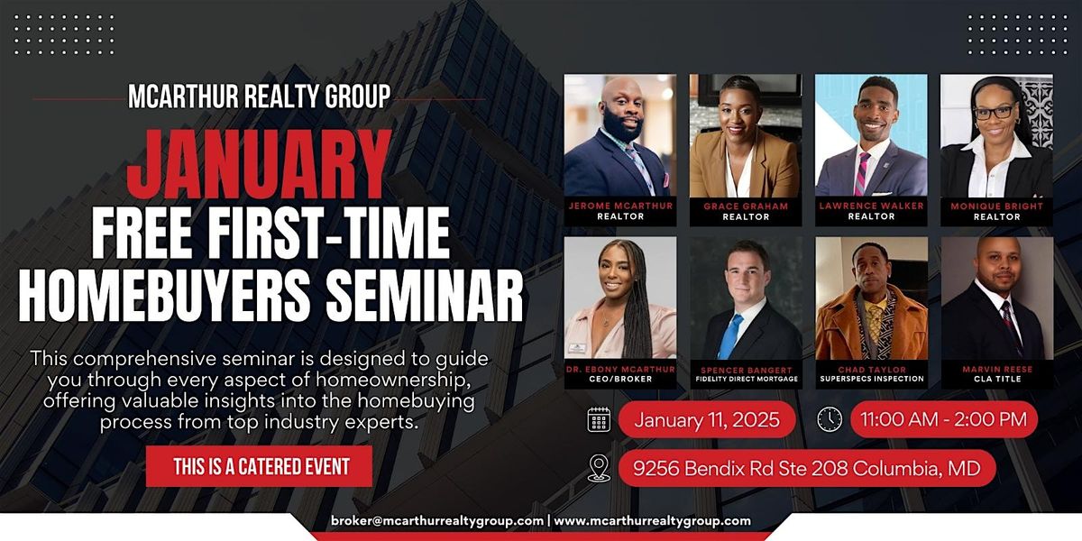 1st (First)  time home-buyer seminar