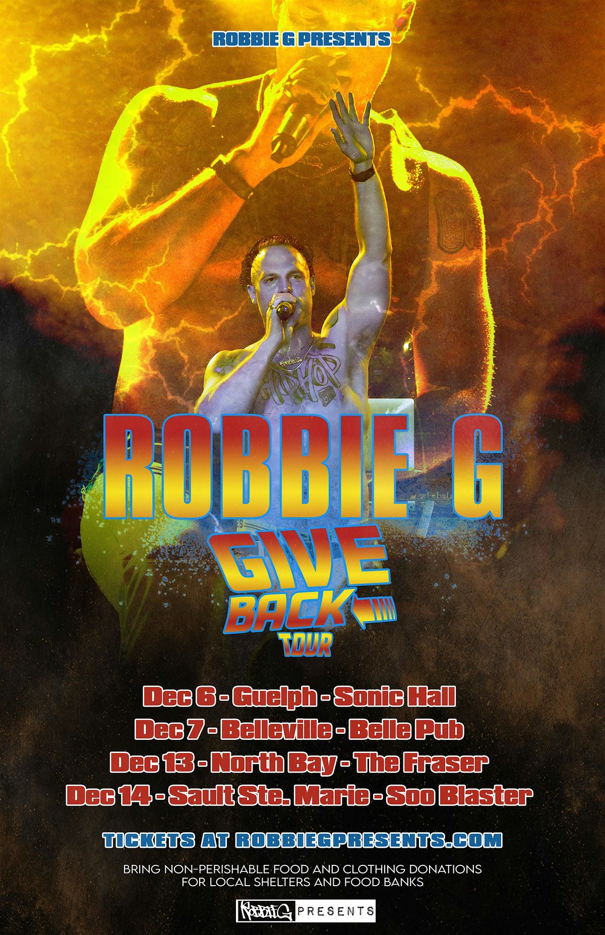 Robbie G performs Live in Guelph December 6 at Sonic Hall