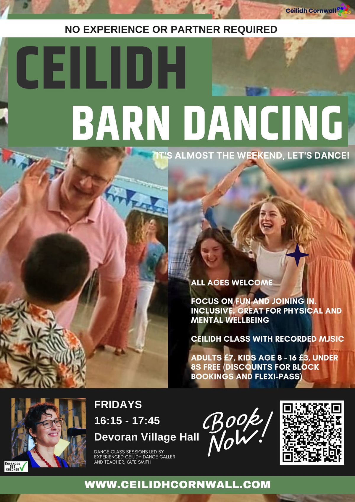 'Almost the Weekend' ceilidh dance sessions for all ages in Devoran