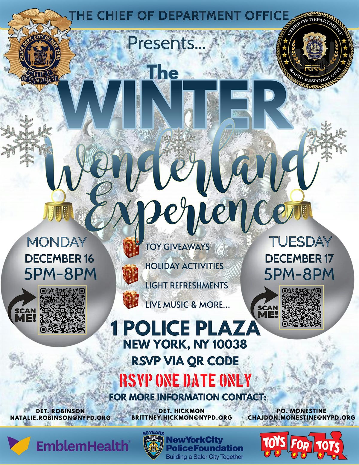 NYPD WINTER WONDERLAND EXPERIENCE