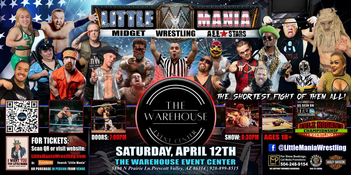 Prescott Valley, AZ - Little Mania Midget Wrestling @The Warehouse