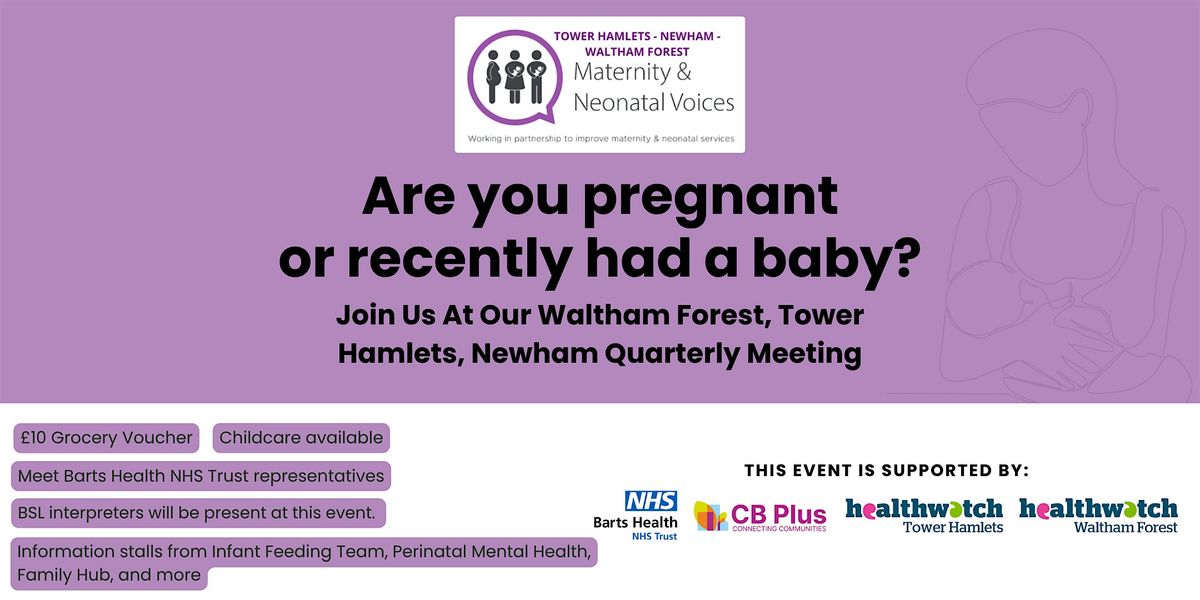 BSL-Friendly Listening Event: Maternity and Neonatal Voices Partnership