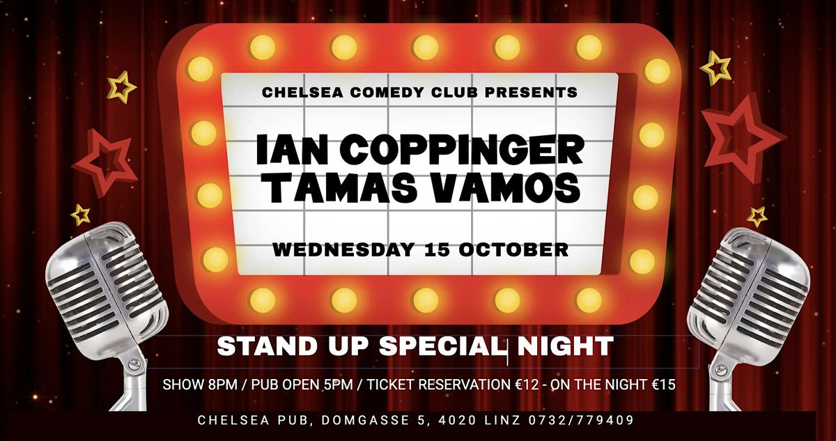 October Stand Up Comedy Special with Ian Coppinger & Tamas Vamos