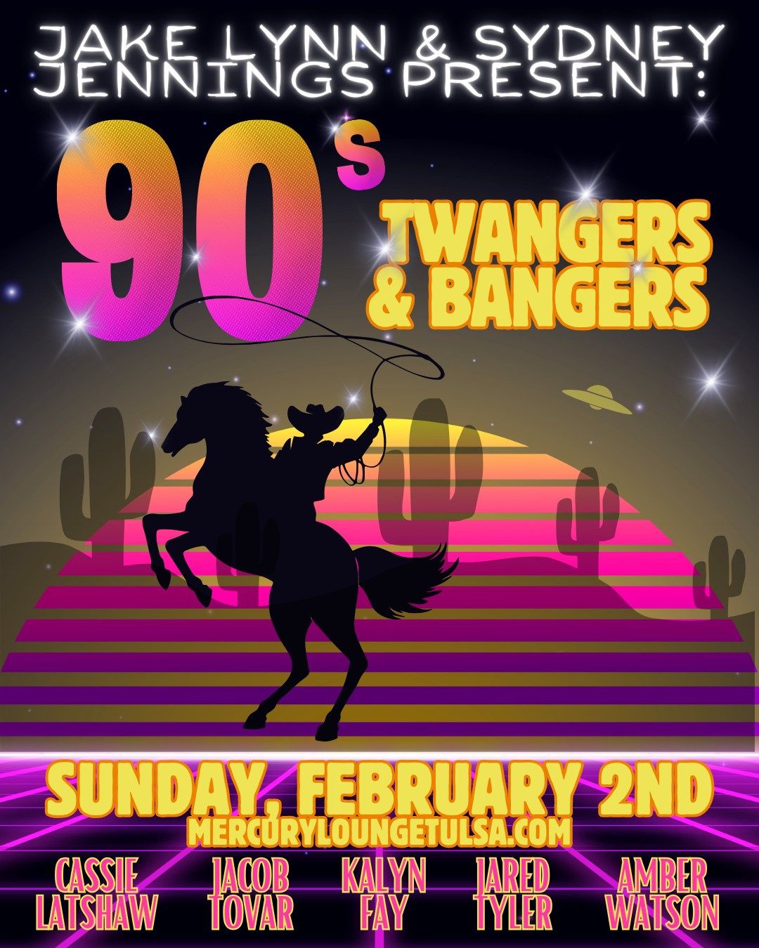 Jake Lynn & Sydney Jennings present 90's Twangers & Bangers: A Tribute to 90's Country