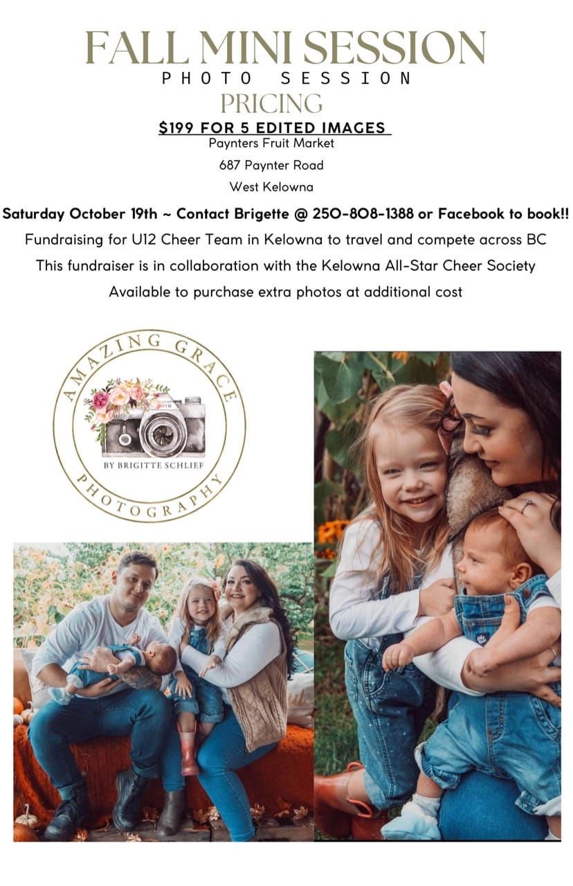 Mini Photo Shoot Fundraiser