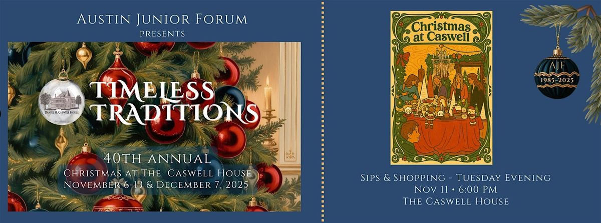 Christmas at the Caswell House: Sips & Shopping - Tuesday Evening