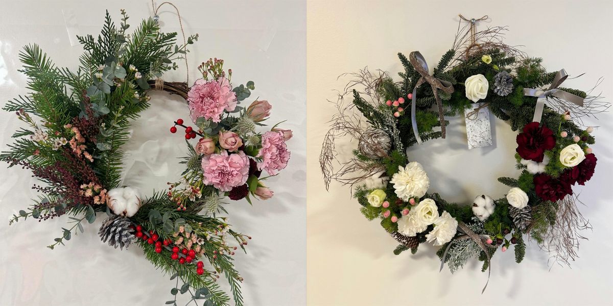 About Flower Christmas Wreath Workshop