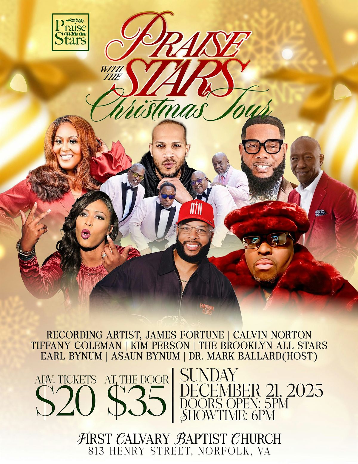 Praise With The Stars Christmas Tour Norfolk VA