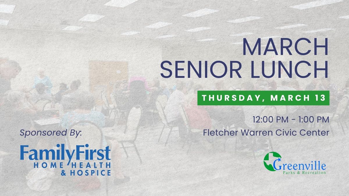 March Senior Luncheon