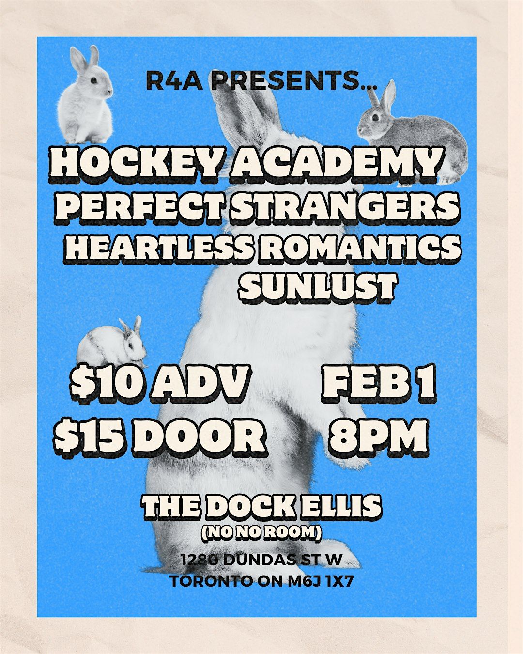 Hockey Academy, Perfect Strangers, Heartless Romantics, Sunlust -In Toronto