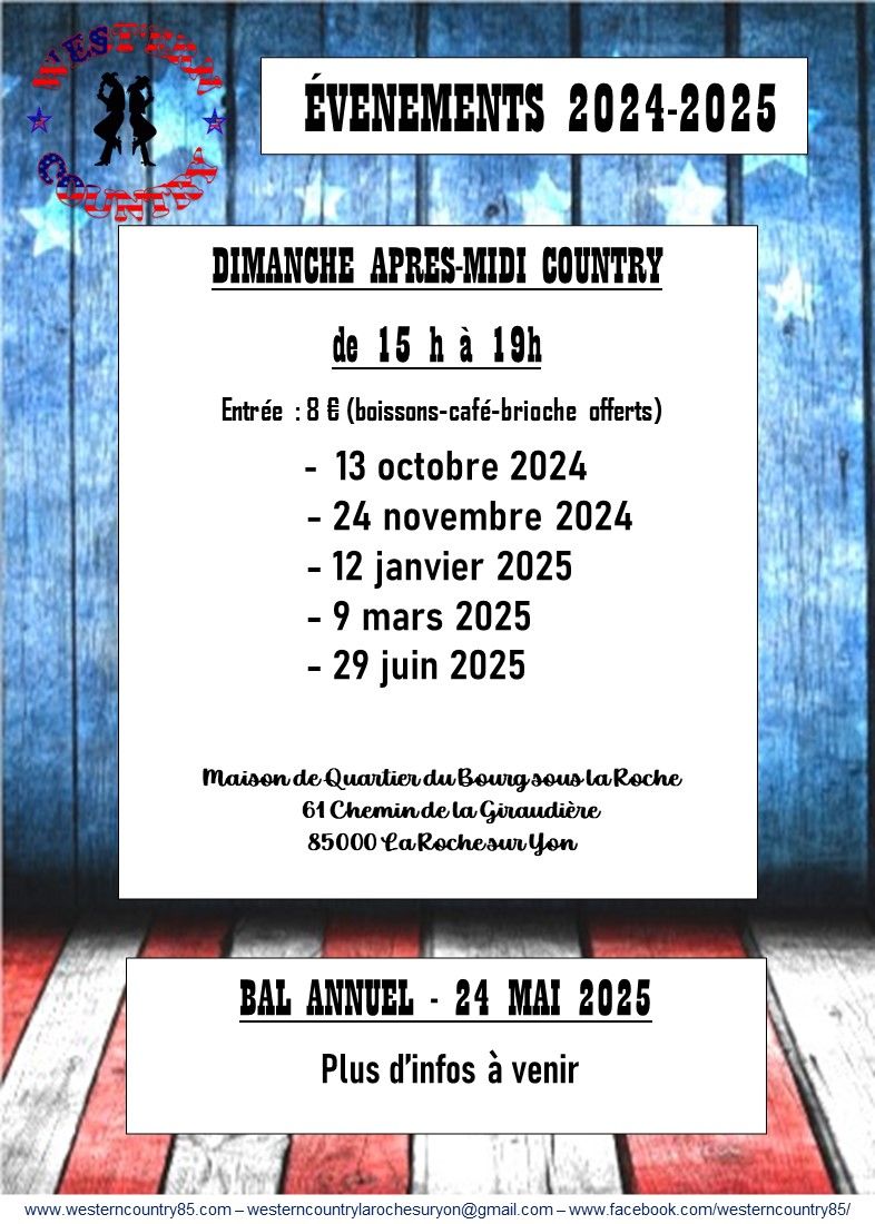 DIMANCHES COUNTRY saison 2024-2025