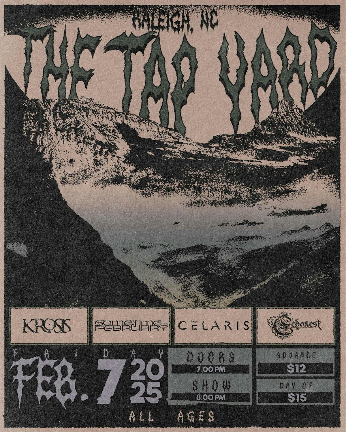 Metal Night @ Tap Yard ft. Krosis, Sometime in February, Celaris, & Echones