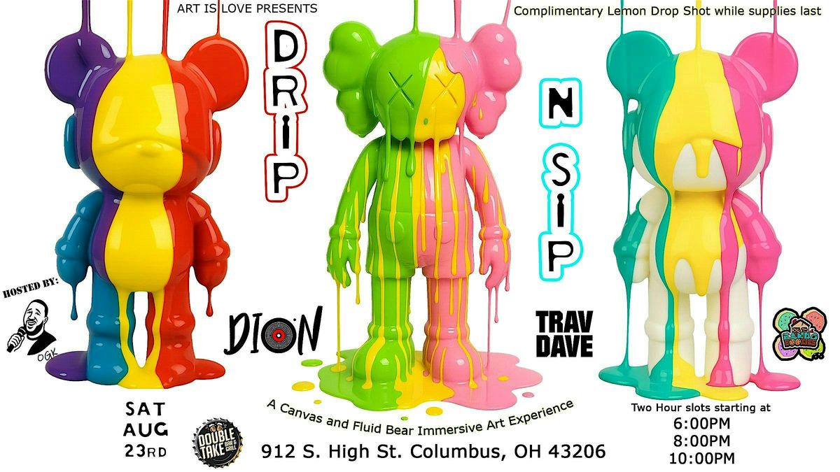 Drip n Sip - The Canvas and Fluid Bear Party