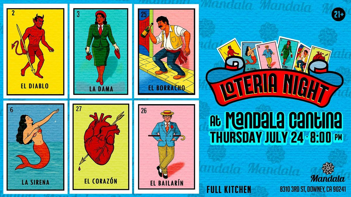 Loteria Night @Mandala Cantina (Food+Drinks+ Prizes) (21+)