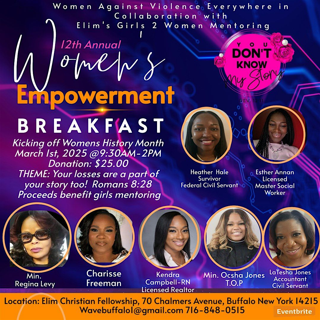 12th YOU DONT KNOW MY STORY EMPOWERMENT BREAKFAST,  Flowers & Friendships,