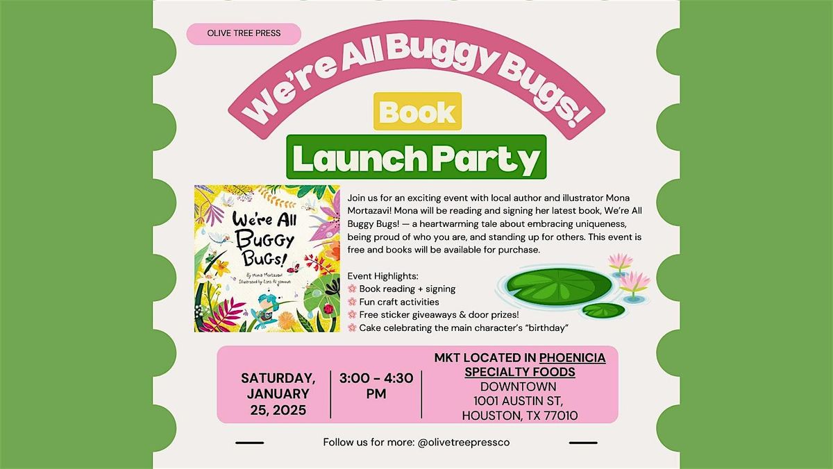 Children's Book Launch: Author Reading and Craft Activities