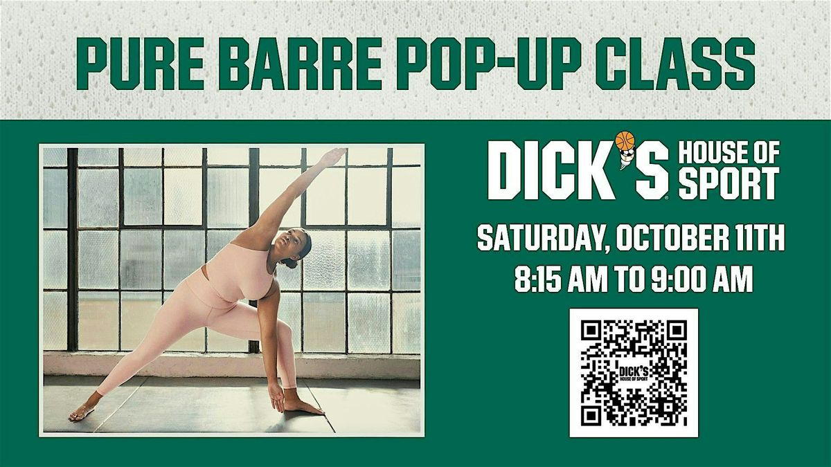 Pure Barre Pop-Up Class at DICK'S House of Sport