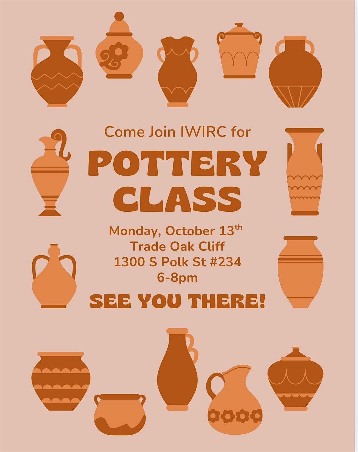 IWIRC DFW - Pottery making class