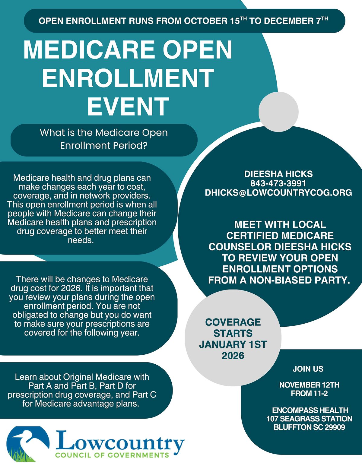 Medicare Open Enrollment Event-Open to the Public