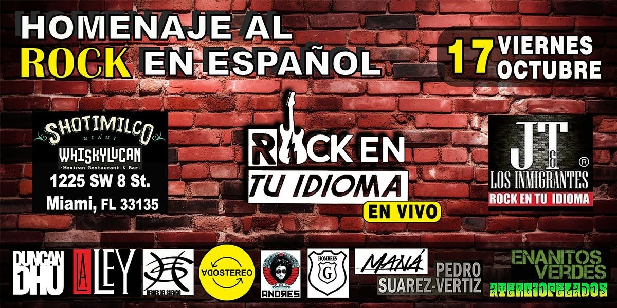 Una Noche de ROCK EN TU IDIOMA en Calle Ocho