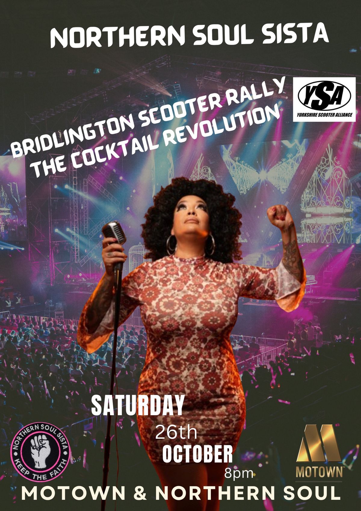 Bridlington Scooter Rally - Northern Soul Sista, The Cocktail Revolution 