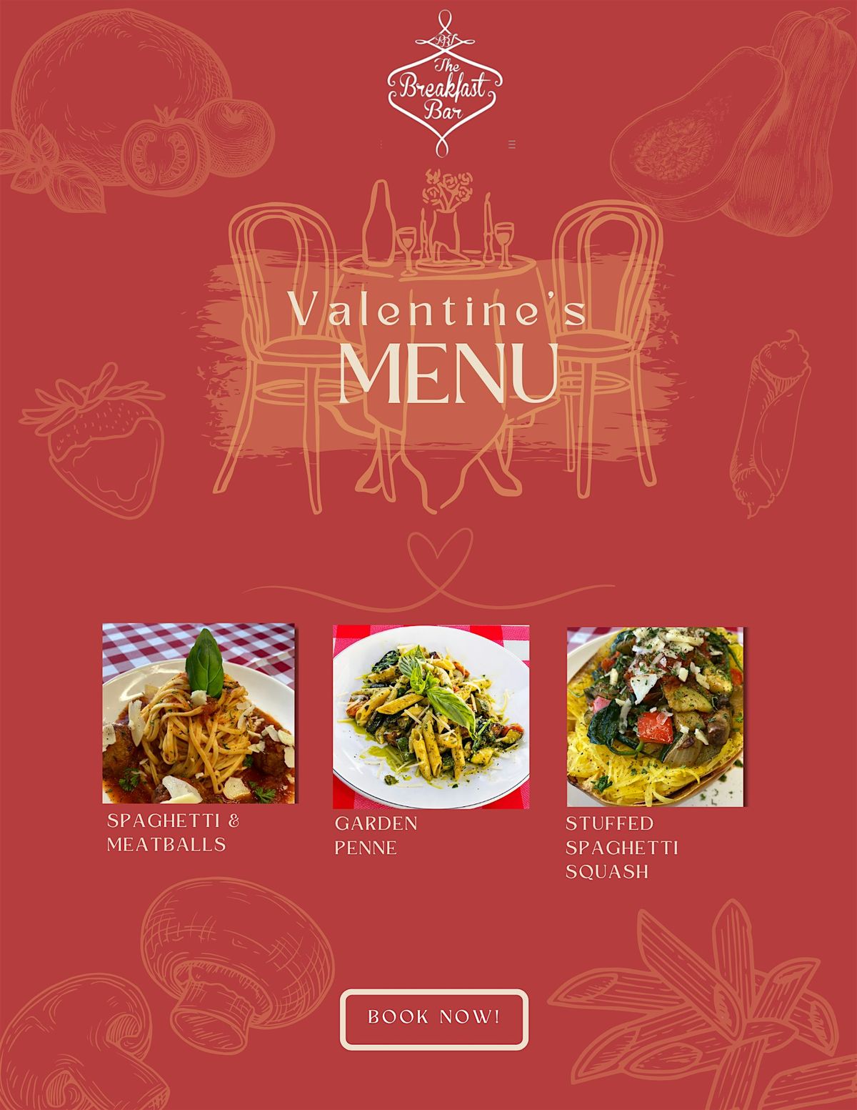 A VALENTINE DINNER SPECIAL EVENT @ THE BREAKFAST BAR, BELMONT HEIGHTS