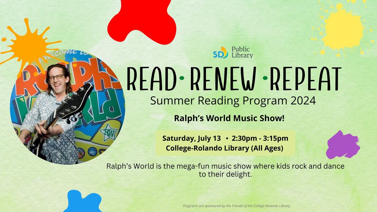 Summer Reading Program: Ralph's World Music Show