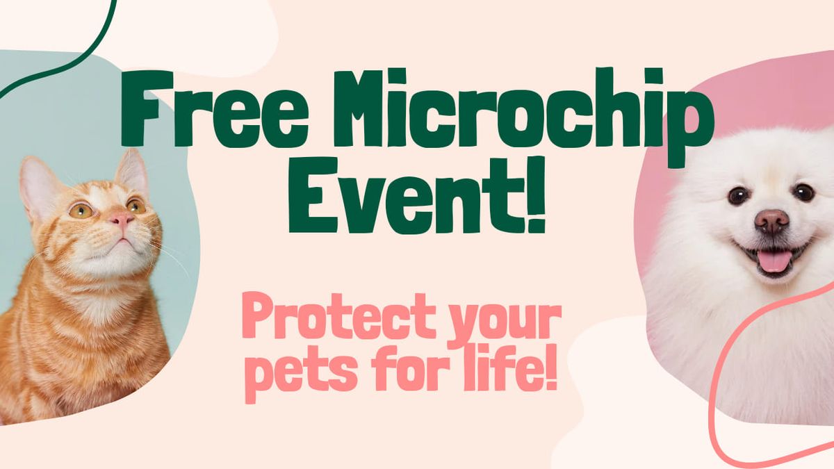 Chip Chip Hooray, Free Microchip Clinic!