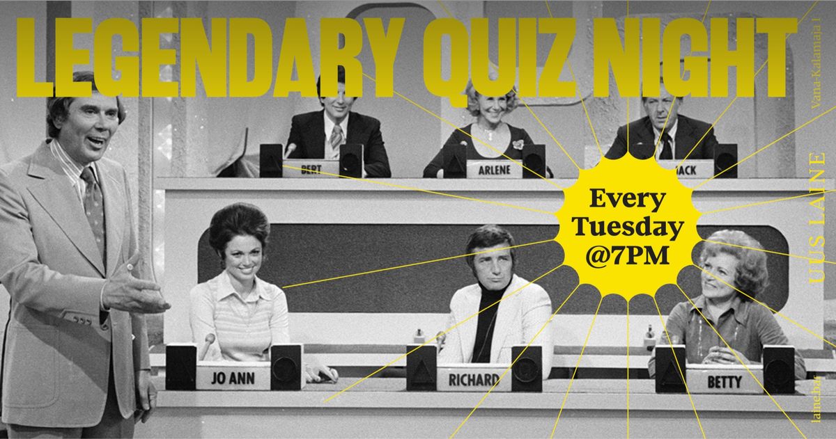 Uus Laine's Legendary Tuesday Quiz 2024