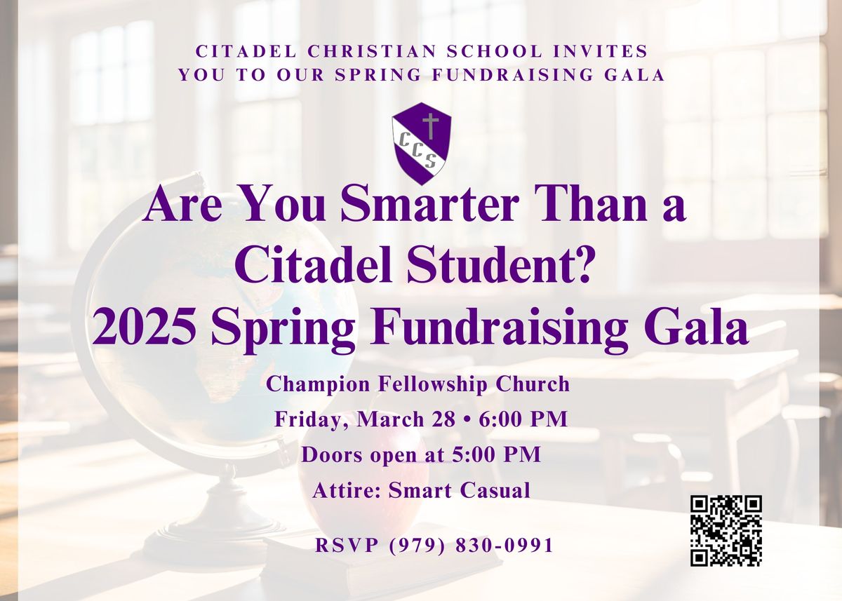 Are You Smarter Than a Citadel Student? 2025 Spring Fundraising Gala